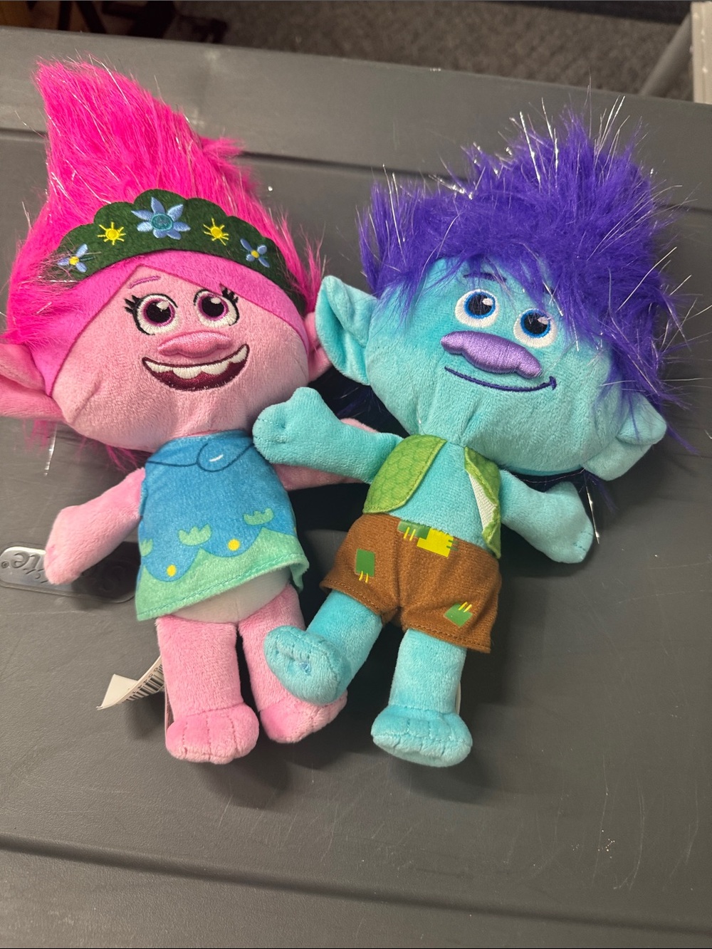 DreamWorks Trolls Plush Duo — Pink & Blue Characters